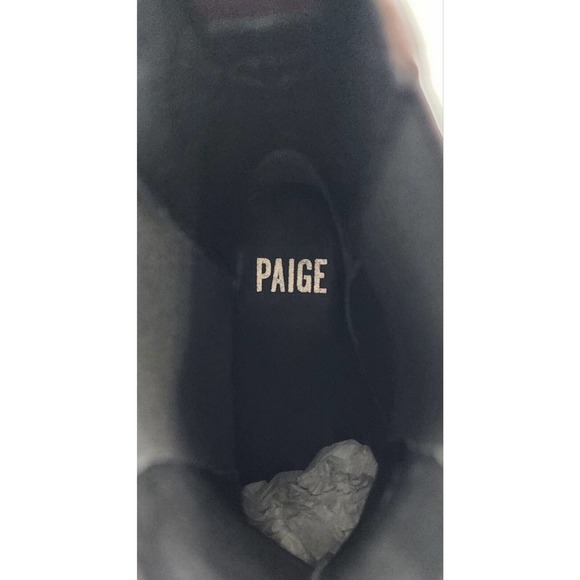 Paige Natasha Bootie Wine Leather Heel Ankle Women's Size 8.5 New Boot P… - Picture 10 of 14